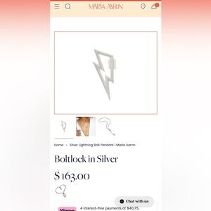 Marla Aaron Silver bolt lock